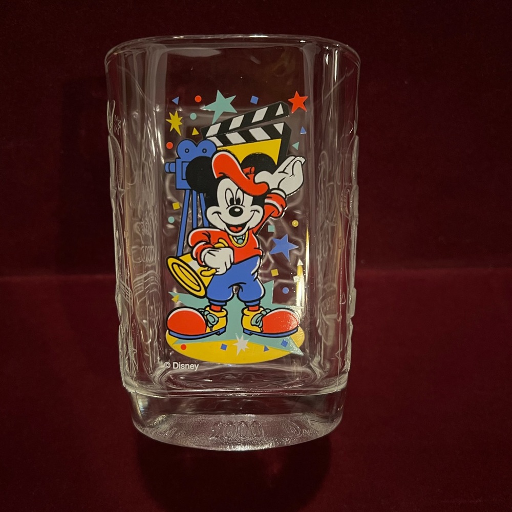 Walt Disney Mickey Mouse McDonalds France Glass